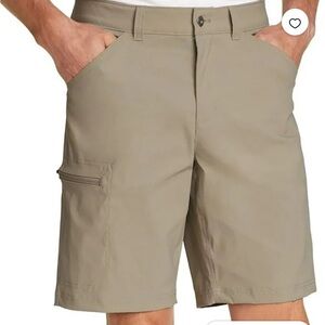 Eddie Bauer Men’s UPF 50+ Classic Fit Stretch Lightweight Tech Short Tan